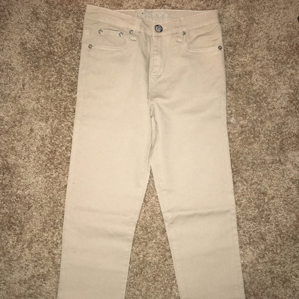 Skinny jean khakis